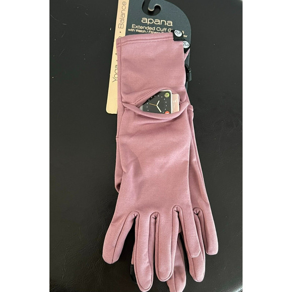 Apana Extended Cuff gloves with Watch/Fitness Tracker Window - Picture 1 of 5